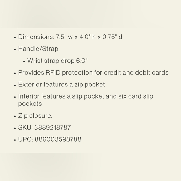 Vera Bradley NFL New York Jets Wristlet NWT SOLD OUT on VB website - Picture 5 of 5